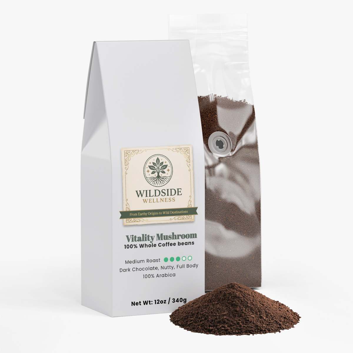Vitality Mushroom Coffee (Medium Roast)