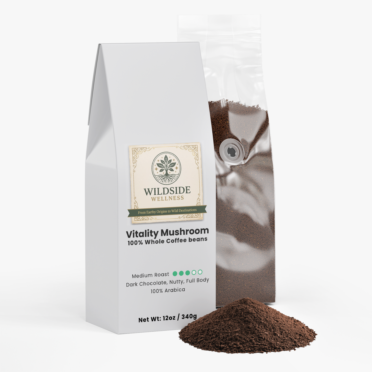 medium roast mushroom coffee