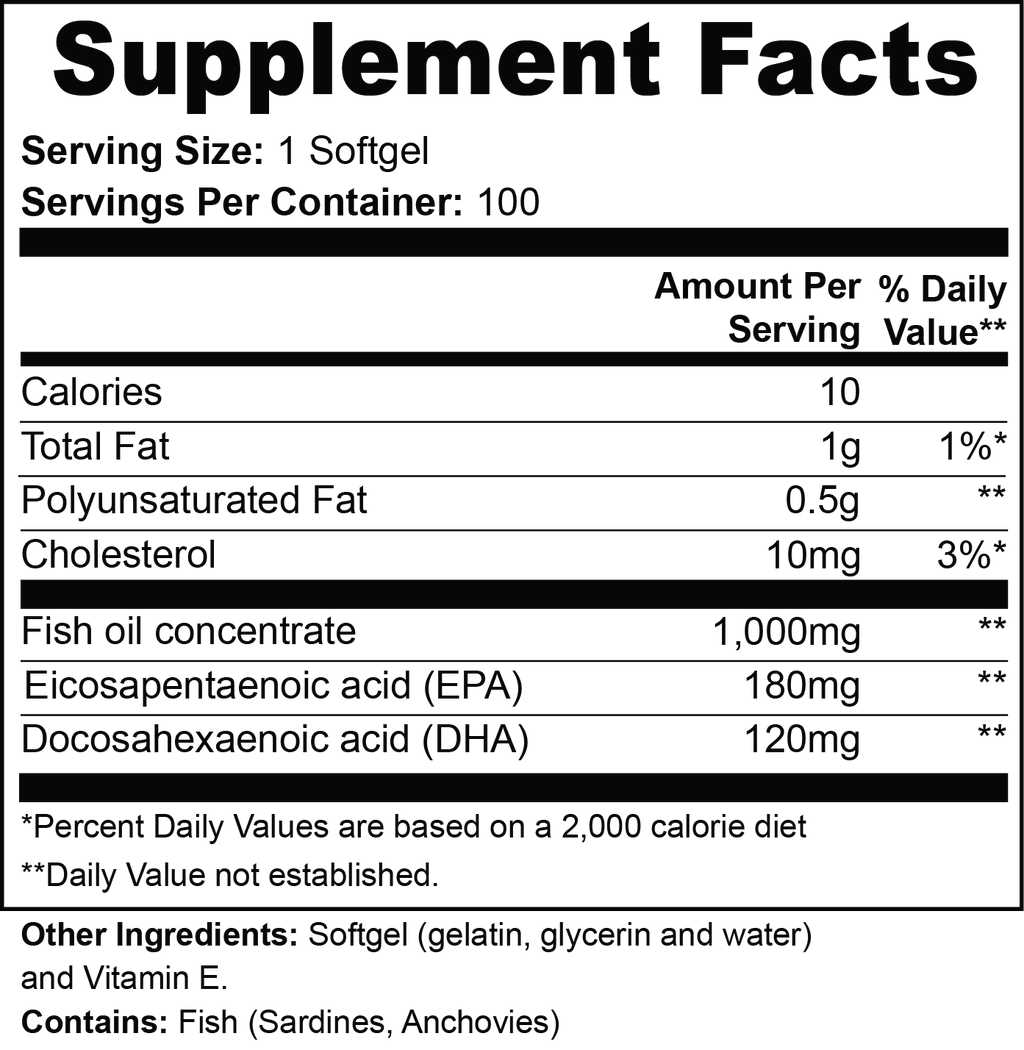 omega-3 EPA DHA supplement