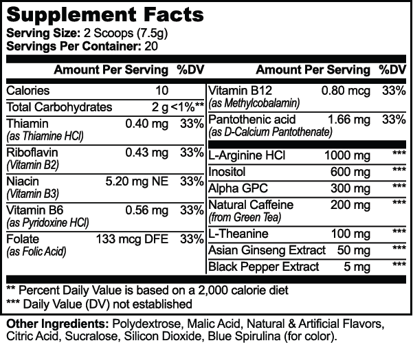 cognitive support supplement Focus Powder (Sour Gummi Worm)